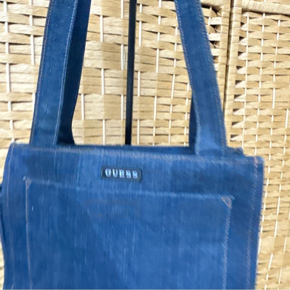 Y2K Guess Vintage denim small yore handbag shoulder bag in blue - Picture 3 of 7